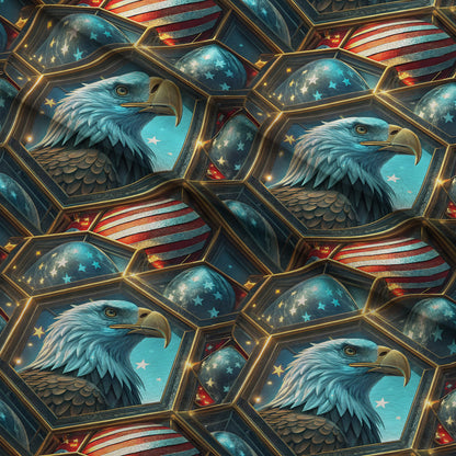 Liberty Eagles Pattern 9 Minky Fabric