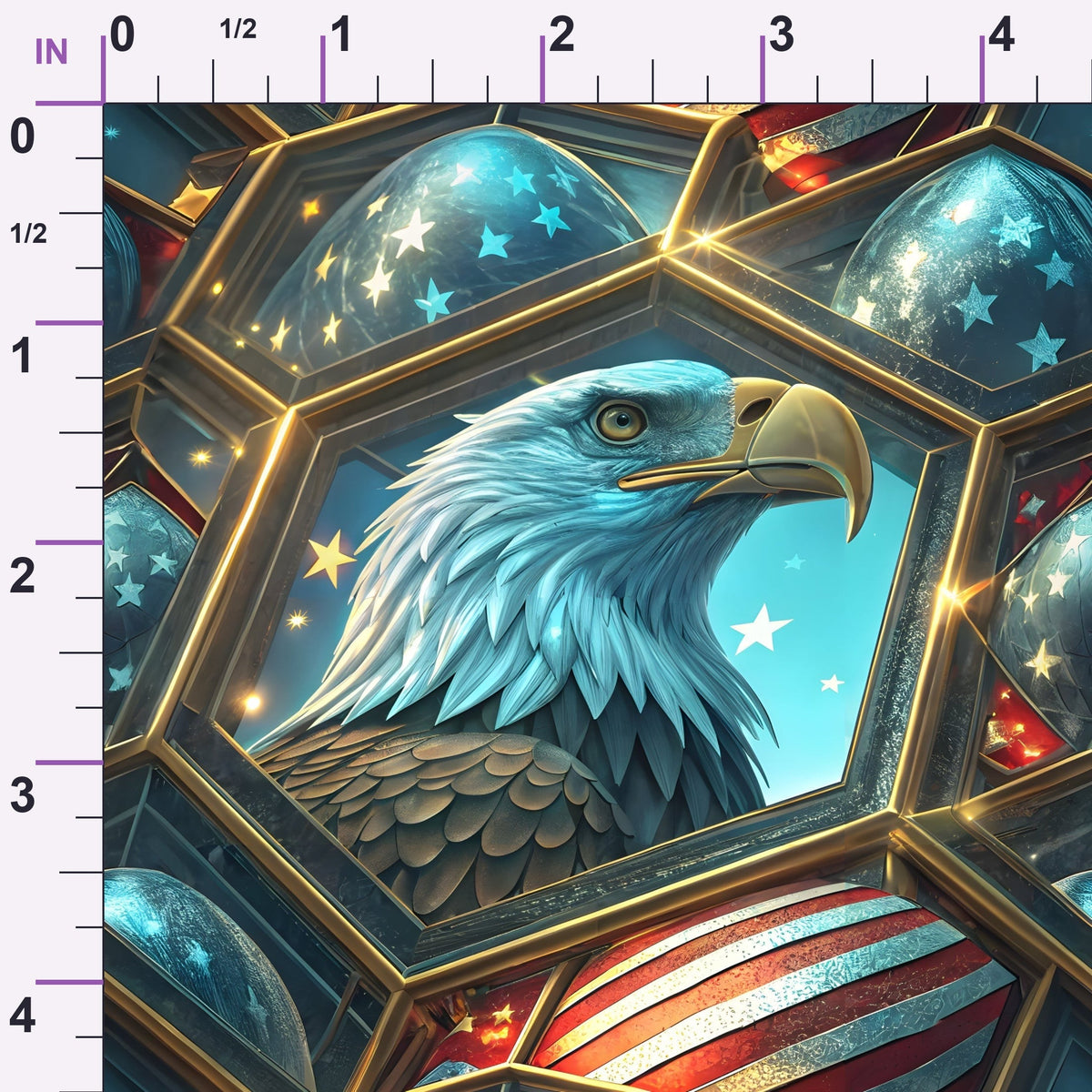 Liberty Eagles Pattern 9 Minky Fabric