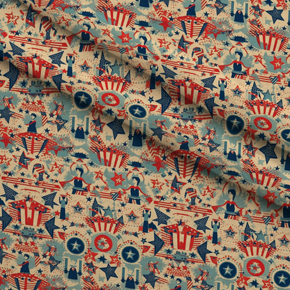 Liberty Gazette Pattern 1 Minky Fabric
