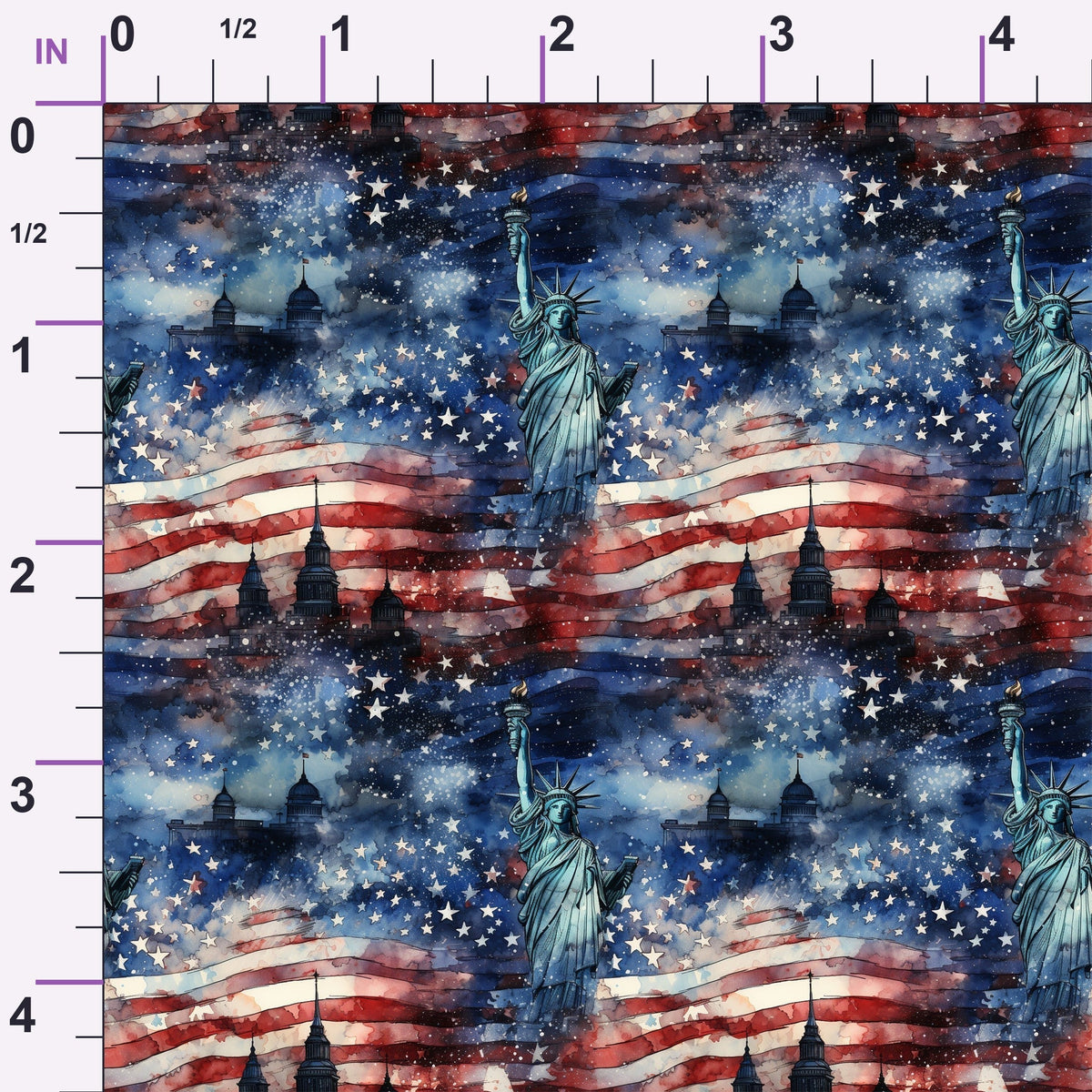 Liberty Skies Pattern 1 Minky Fabric