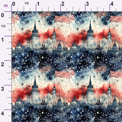 Liberty Skies Pattern 10 Minky Fabric