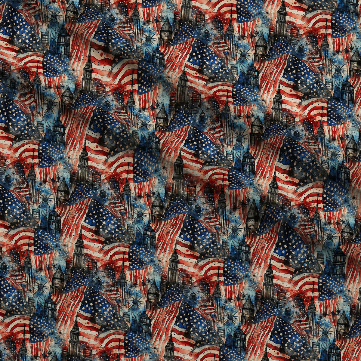 Liberty Skies Pattern 2 Minky Fabric