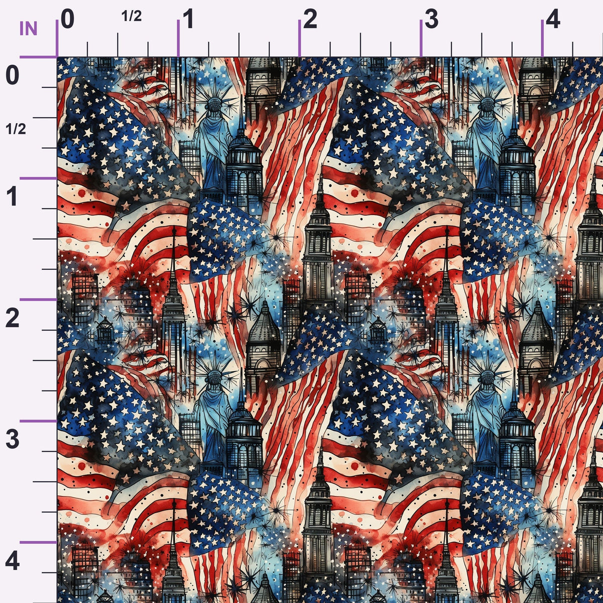 Liberty Skies Pattern 2 Minky Fabric