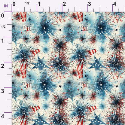 Liberty Skies Pattern 3 Minky Fabric