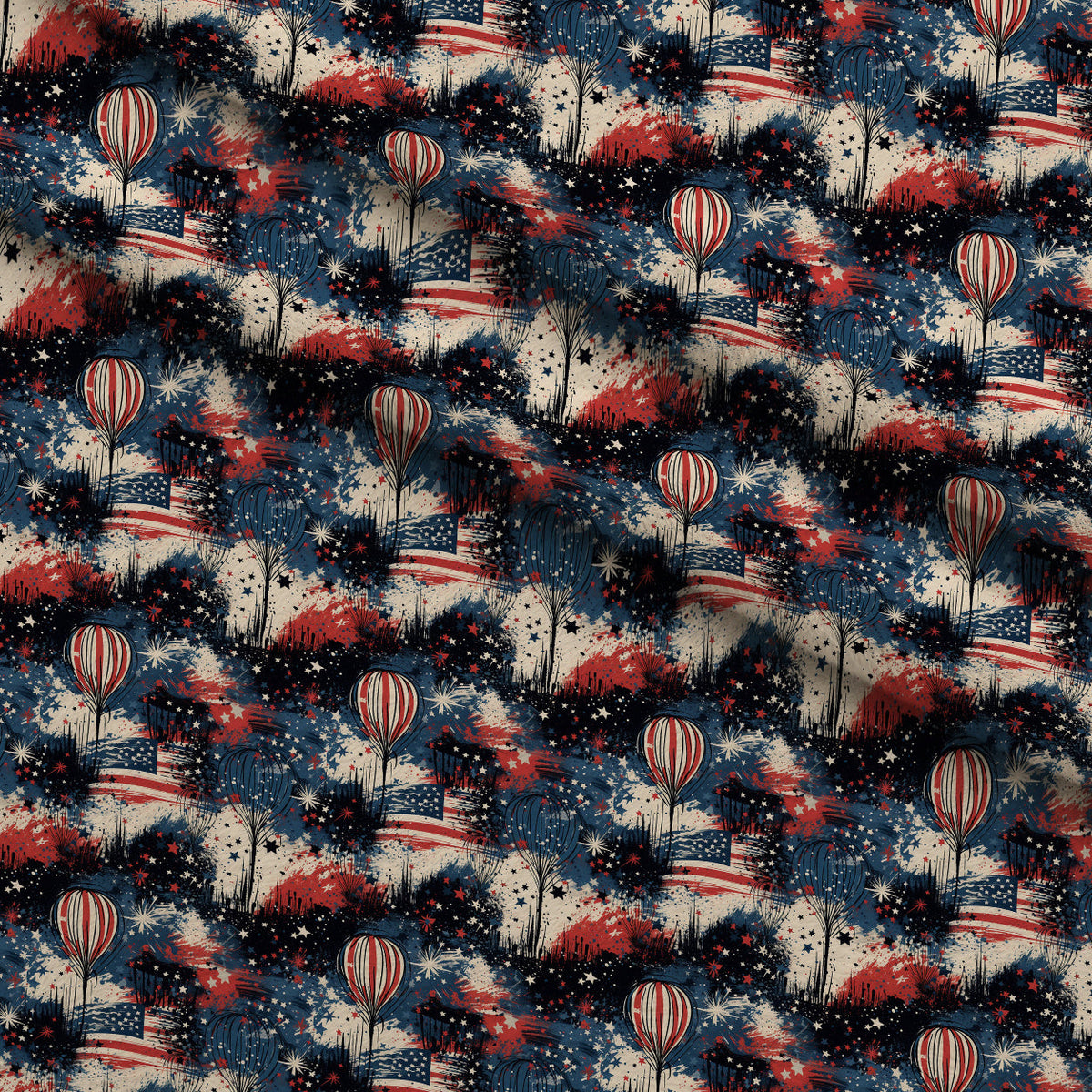 Liberty Skies Pattern 4 Minky Fabric
