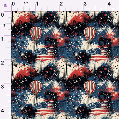 Liberty Skies Pattern 4 Minky Fabric