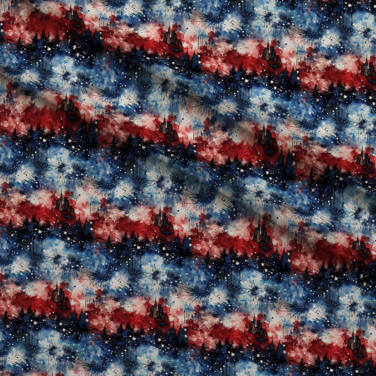 Liberty Skies Pattern 5 Minky Fabric
