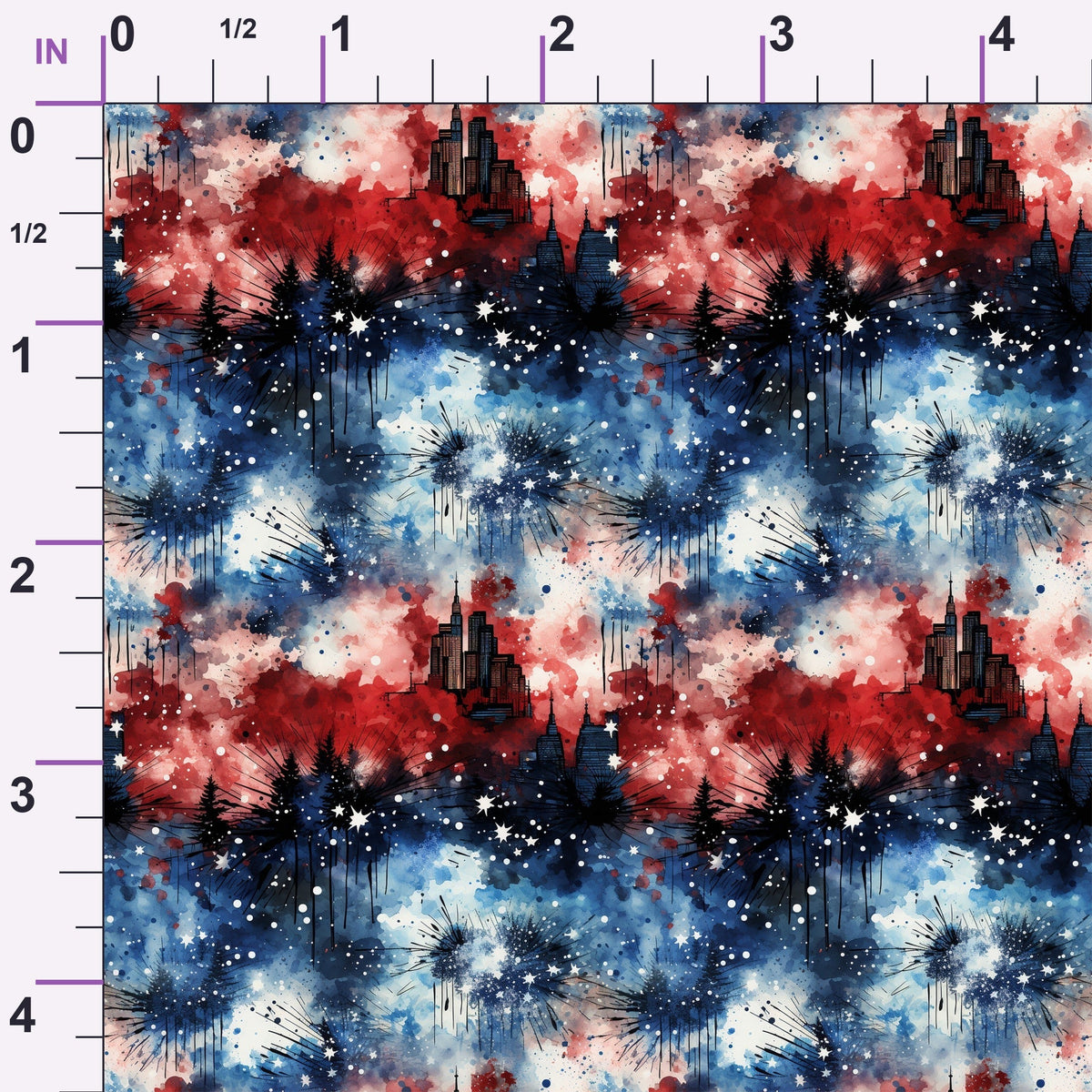 Liberty Skies Pattern 5 Minky Fabric