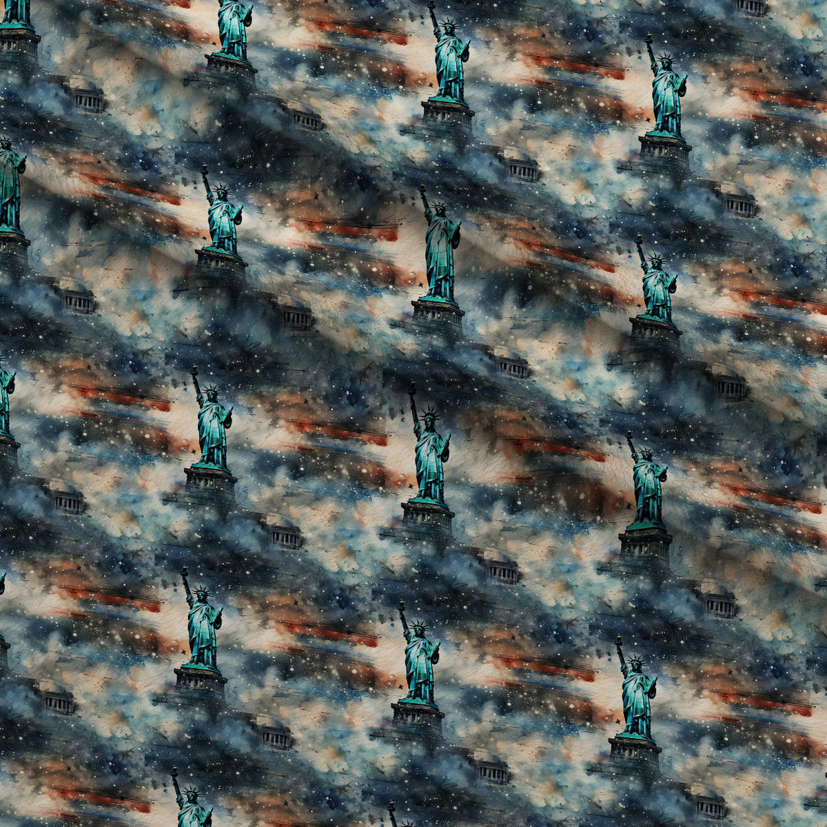 Liberty Skies Pattern 6 Minky Fabric