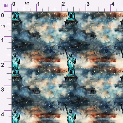 Liberty Skies Pattern 6 Minky Fabric
