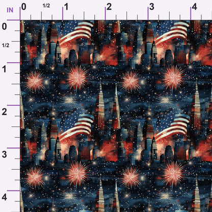 Liberty Skies Pattern 7 Minky Fabric