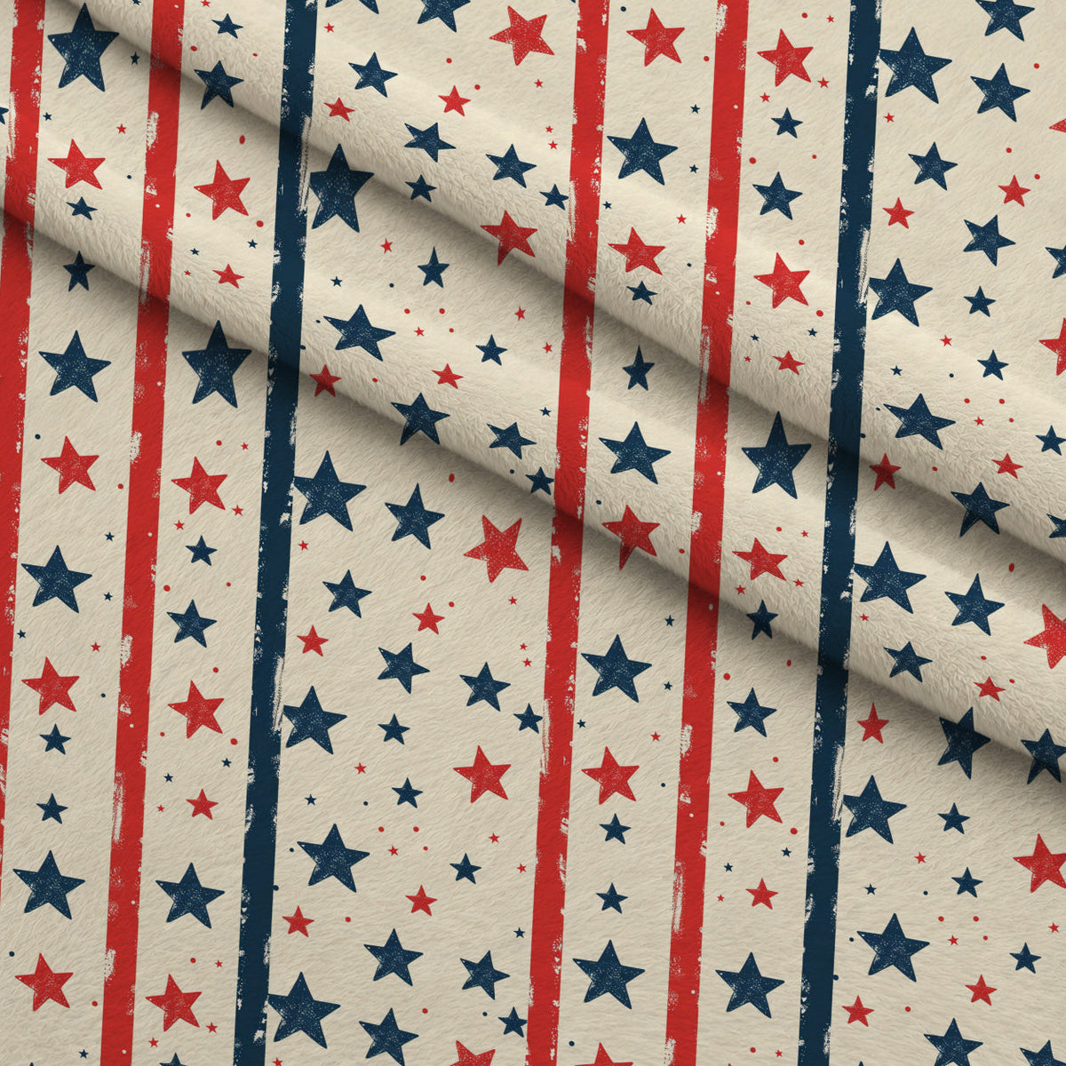 Liberty Stars Pattern 1 Minky Fabric