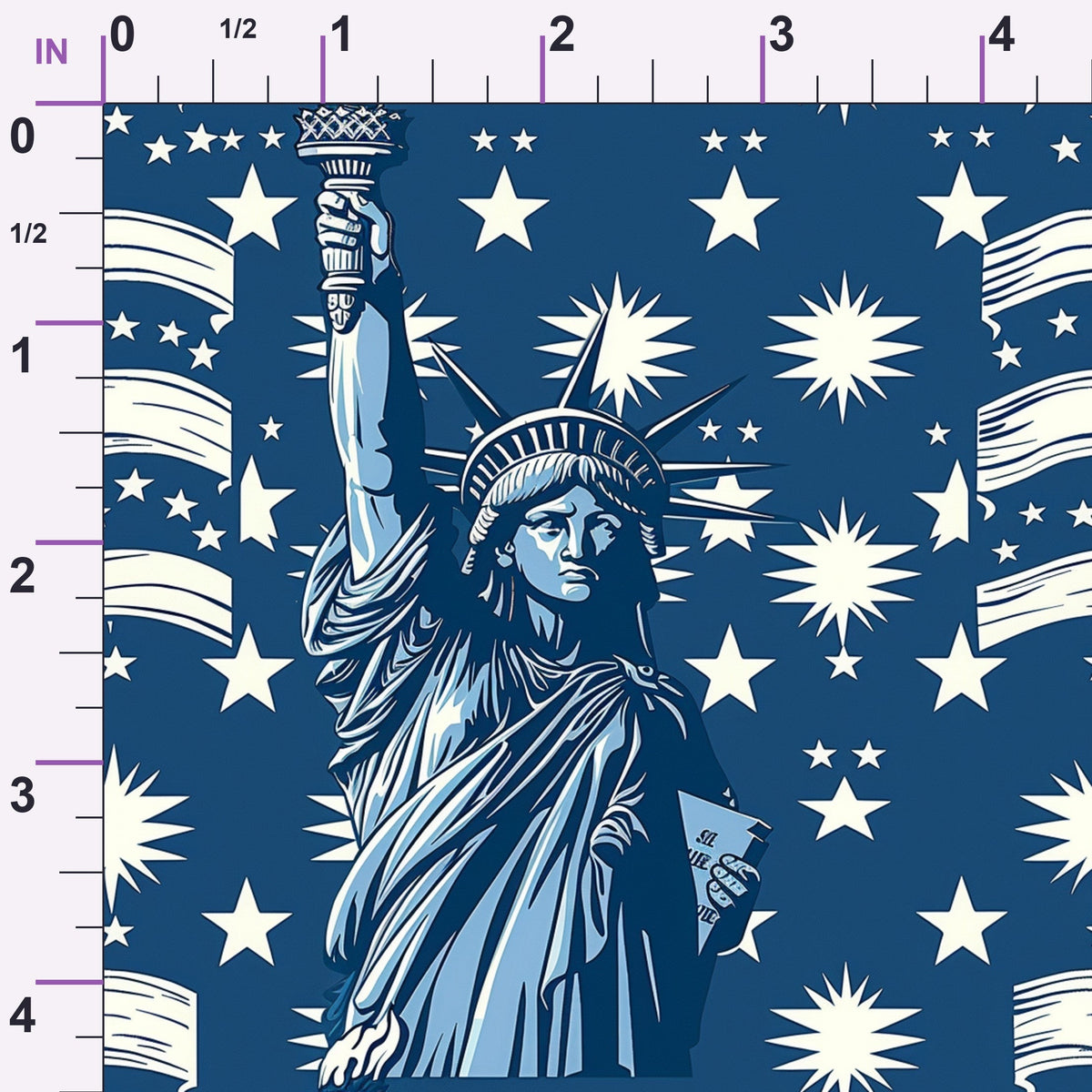 Liberty Stars Pattern 10 Minky Fabric