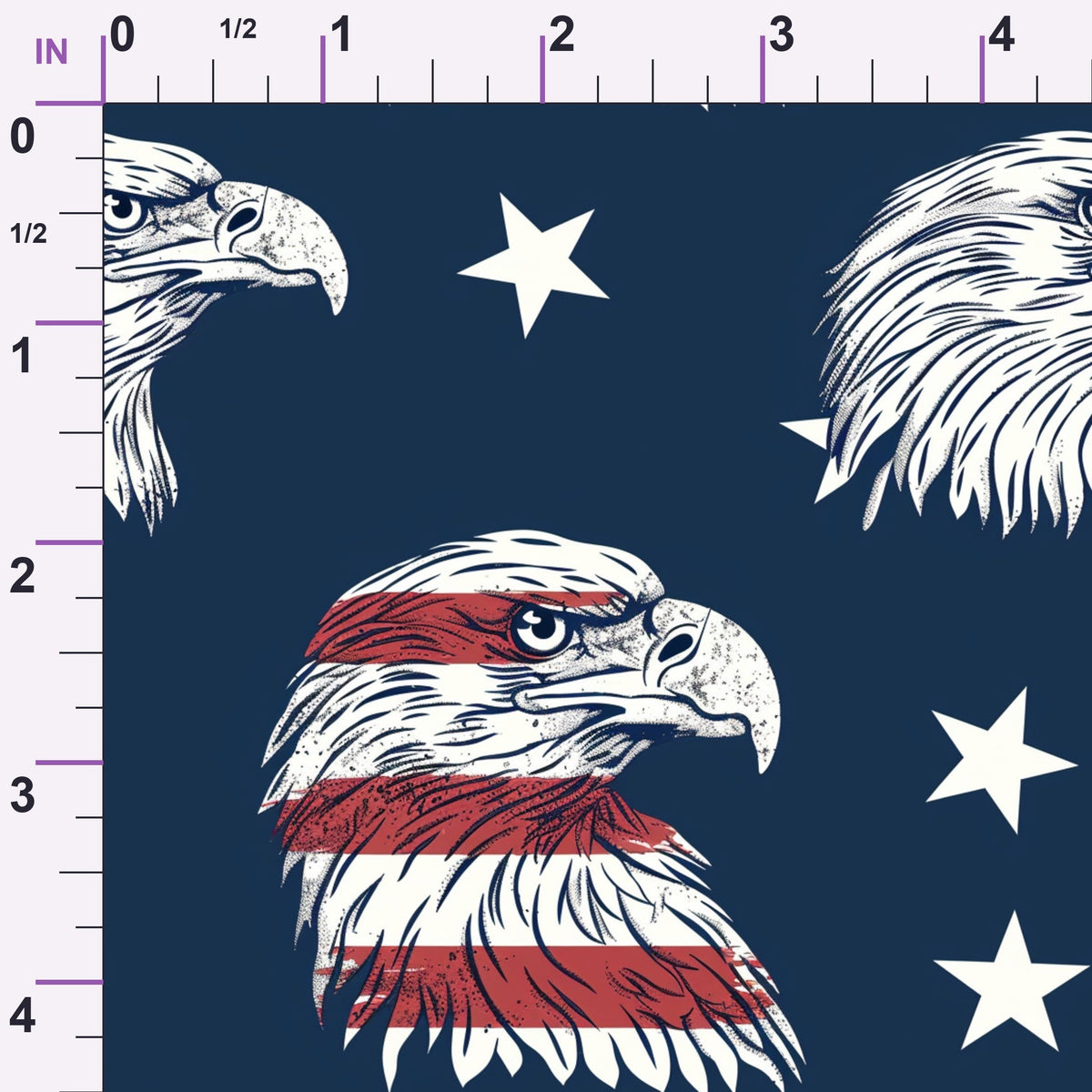 Liberty Stars Pattern 2 Minky Fabric