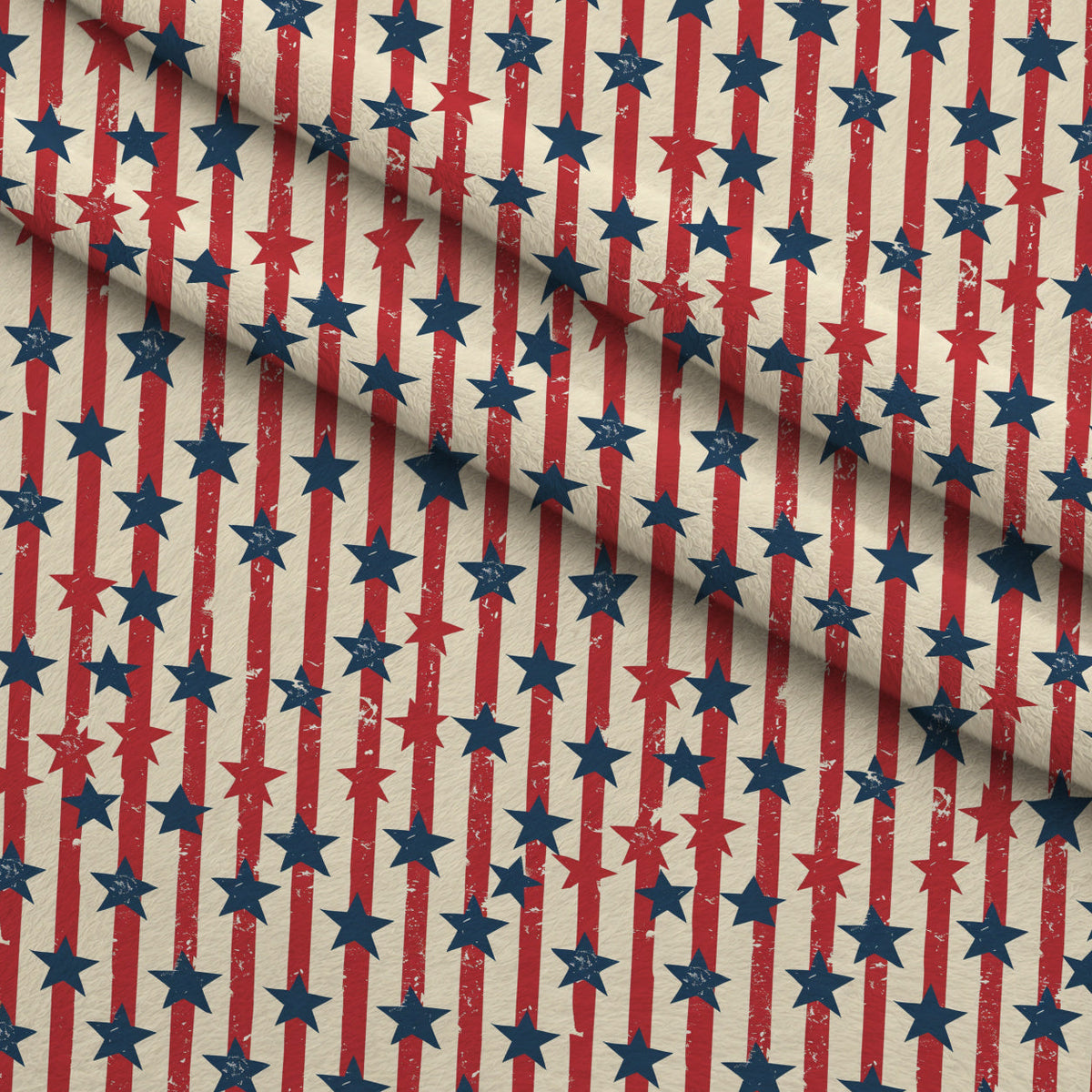 Liberty Stars Pattern 3 Minky Fabric