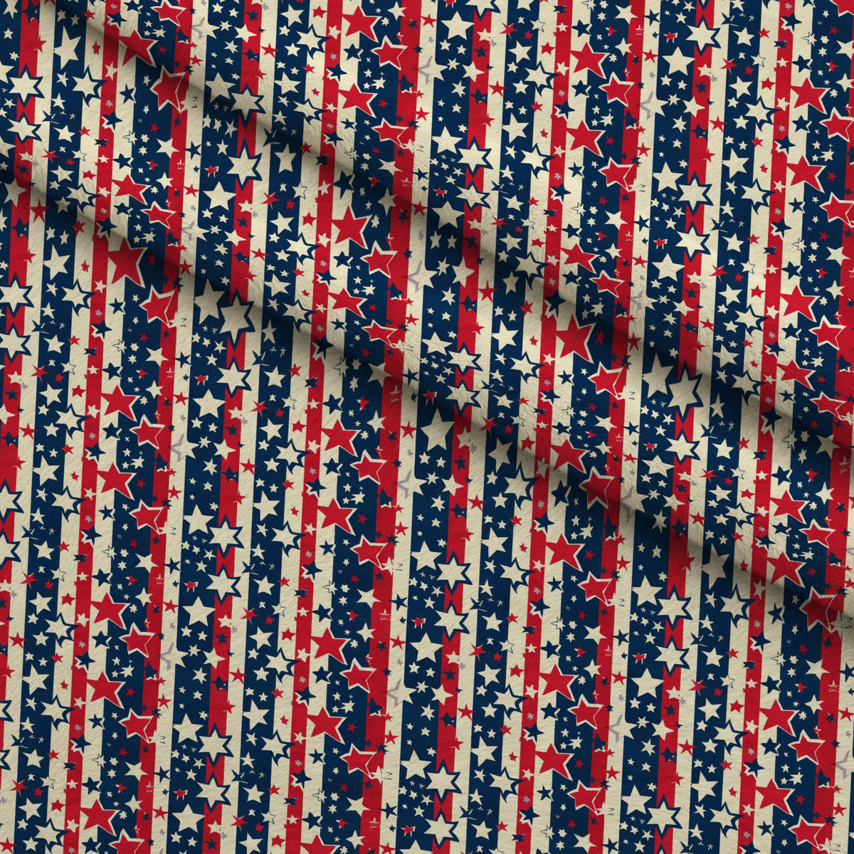 Liberty Stars Pattern 4 Minky Fabric