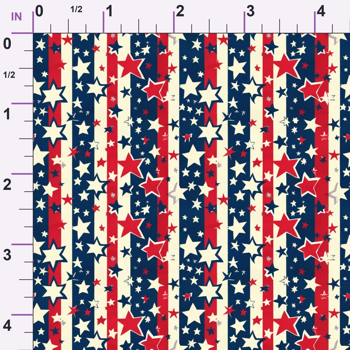Liberty Stars Pattern 4 Minky Fabric