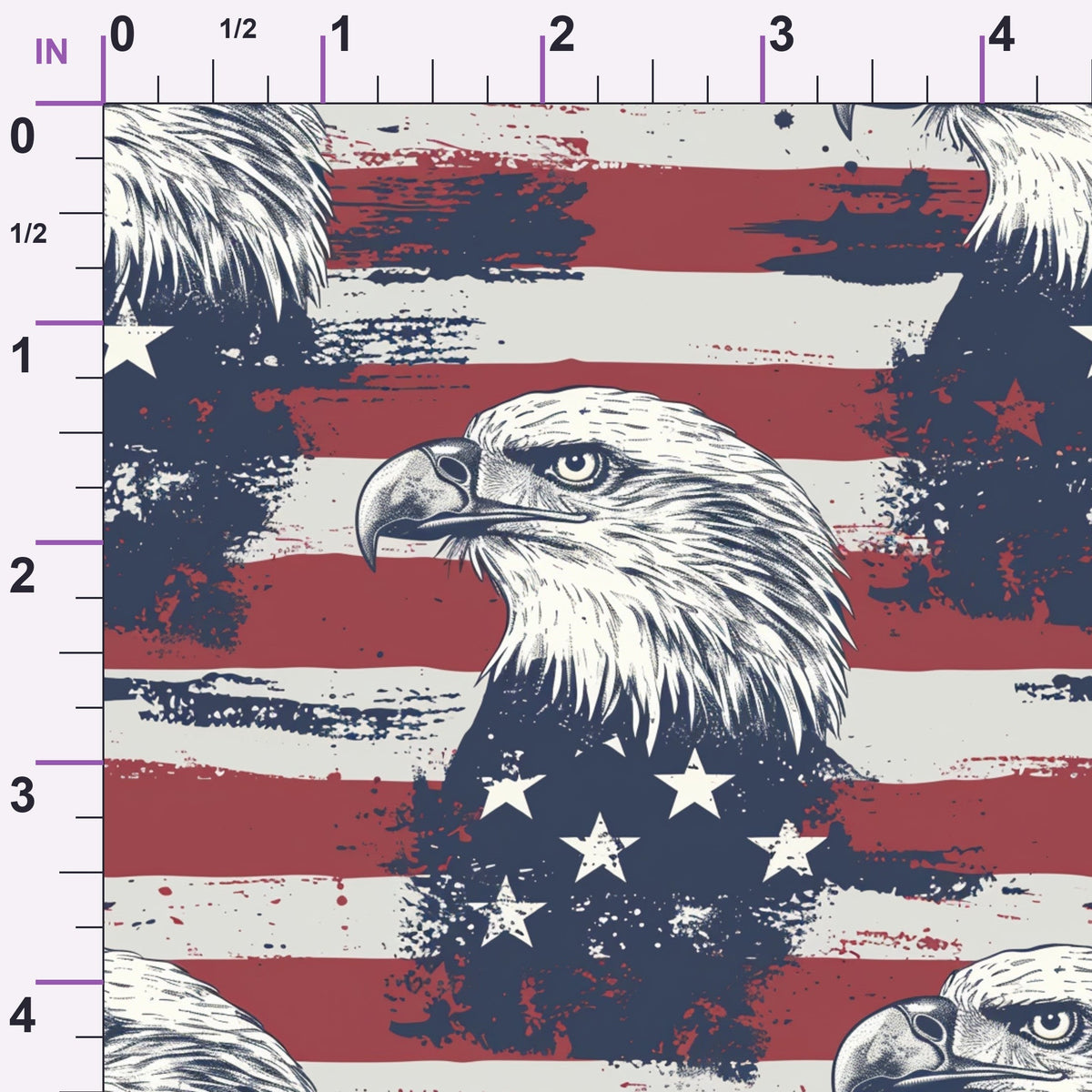 Liberty Stars Pattern 5 Minky Fabric