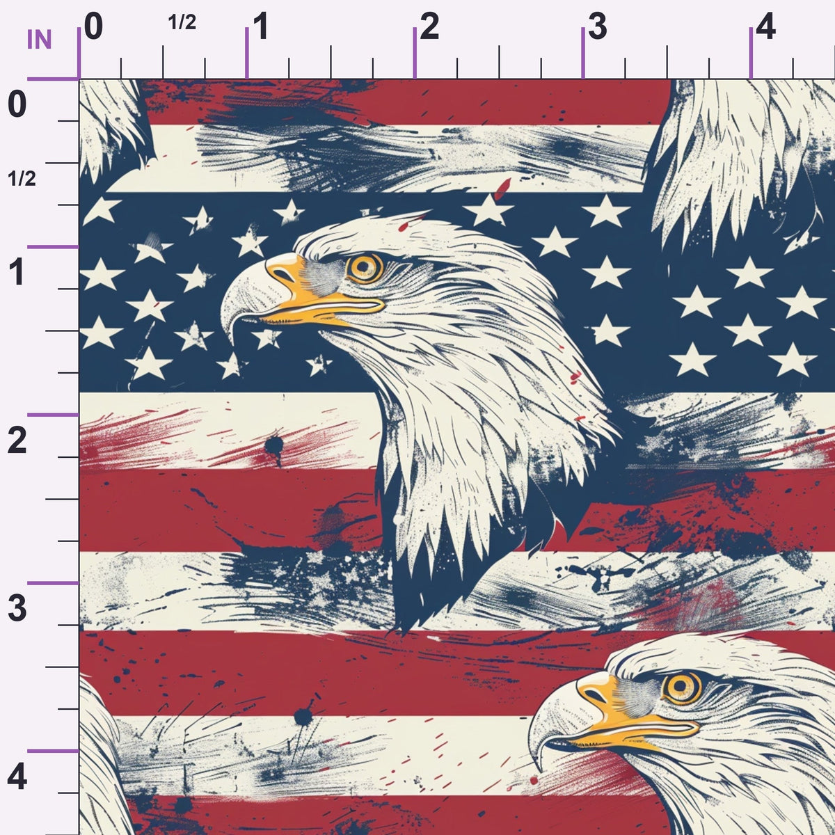 Liberty Stars Pattern 7 Minky Fabric