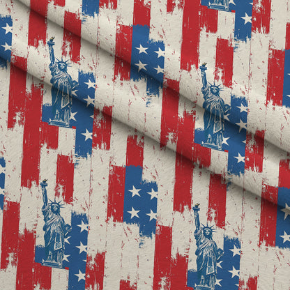 Liberty Stars Pattern 8 Minky Fabric