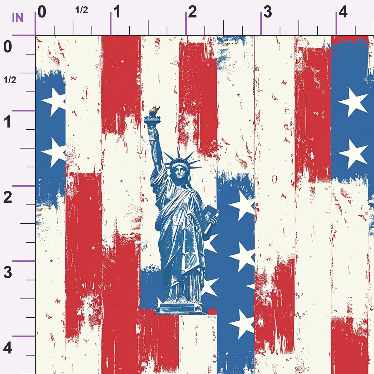 Liberty Stars Pattern 8 Minky Fabric