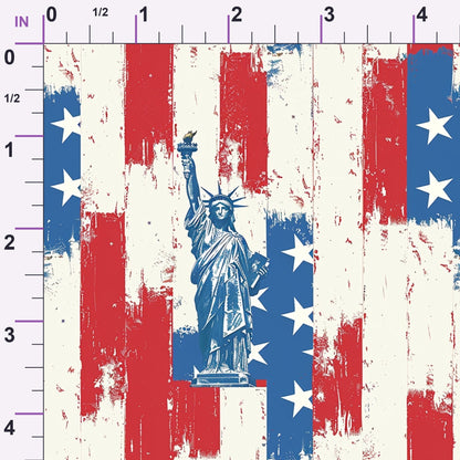 Liberty Stars Pattern 8 Minky Fabric