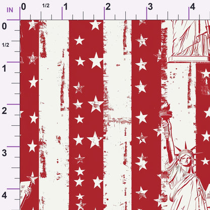 Liberty Stars Pattern 9 Minky Fabric