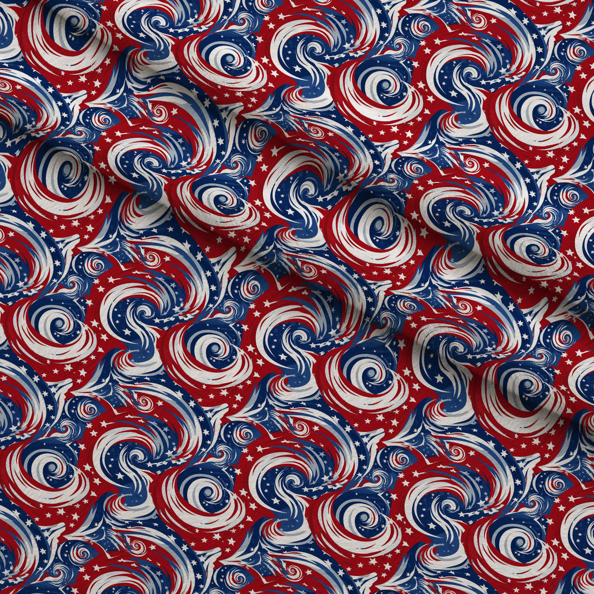Liberty Waves Pattern 1 Minky Fabric