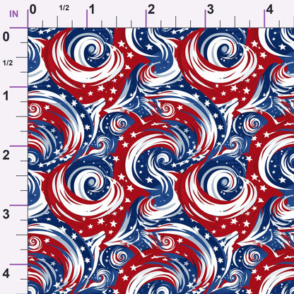 Liberty Waves Pattern 1 Minky Fabric