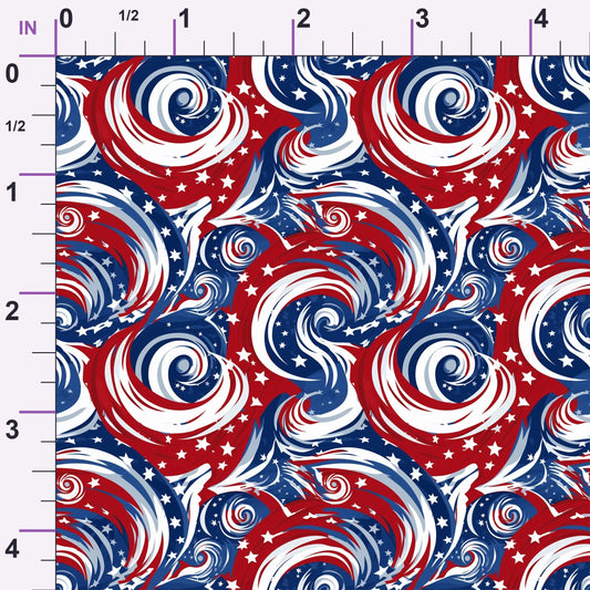 Liberty Waves Pattern 1 Minky Fabric