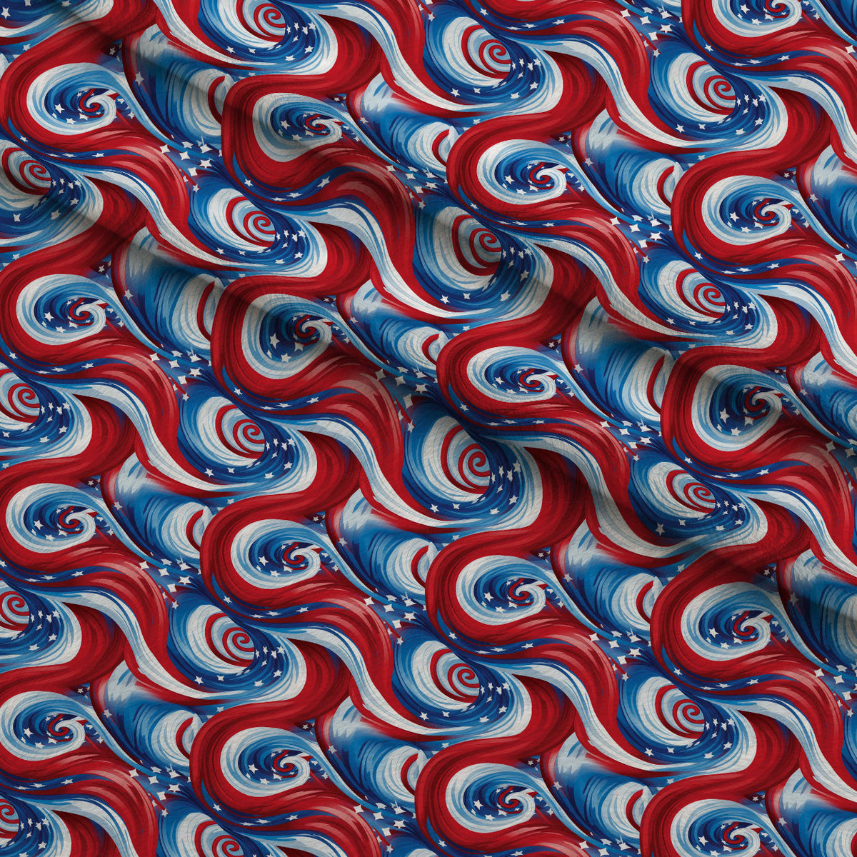 Liberty Waves Pattern 10 Minky Fabric