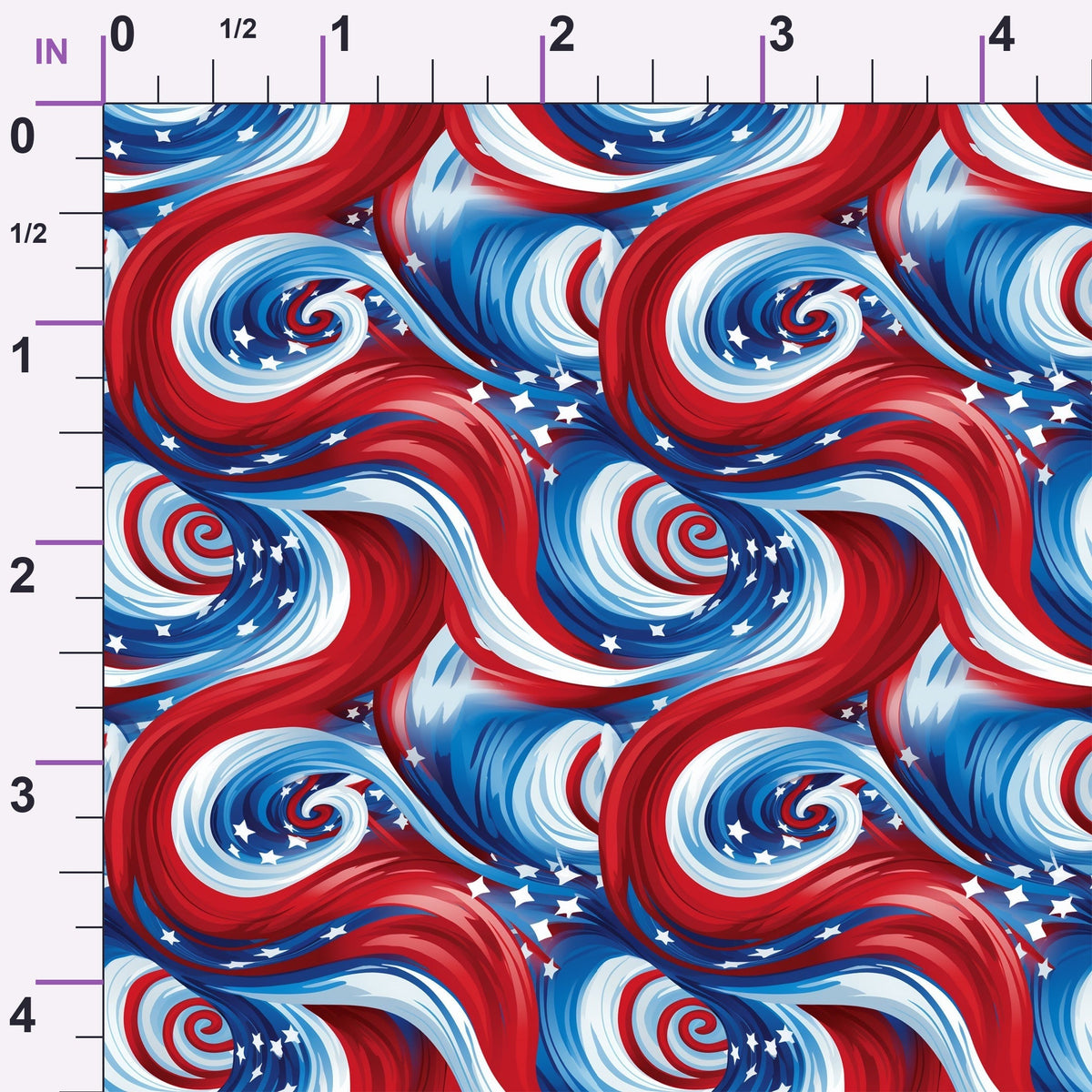 Liberty Waves Pattern 10 Minky Fabric