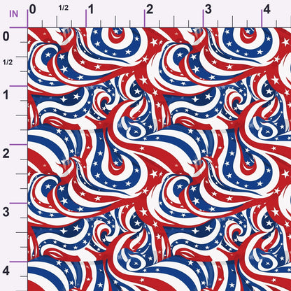 Liberty Waves Pattern 12 Minky Fabric