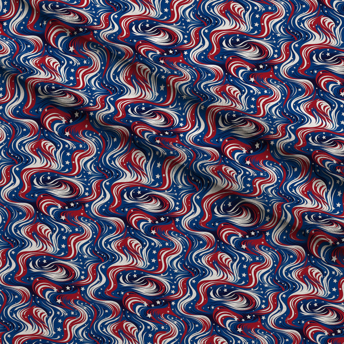 Liberty Waves Pattern 2 Minky Fabric