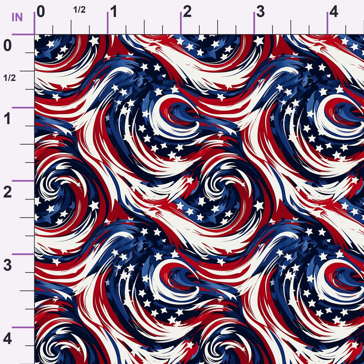 Liberty Waves Pattern 3 Minky Fabric