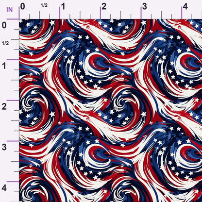 Liberty Waves Pattern 3 Minky Fabric