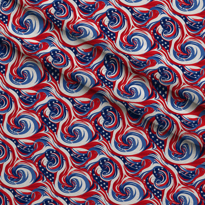 Liberty Waves Pattern 4 Minky Fabric