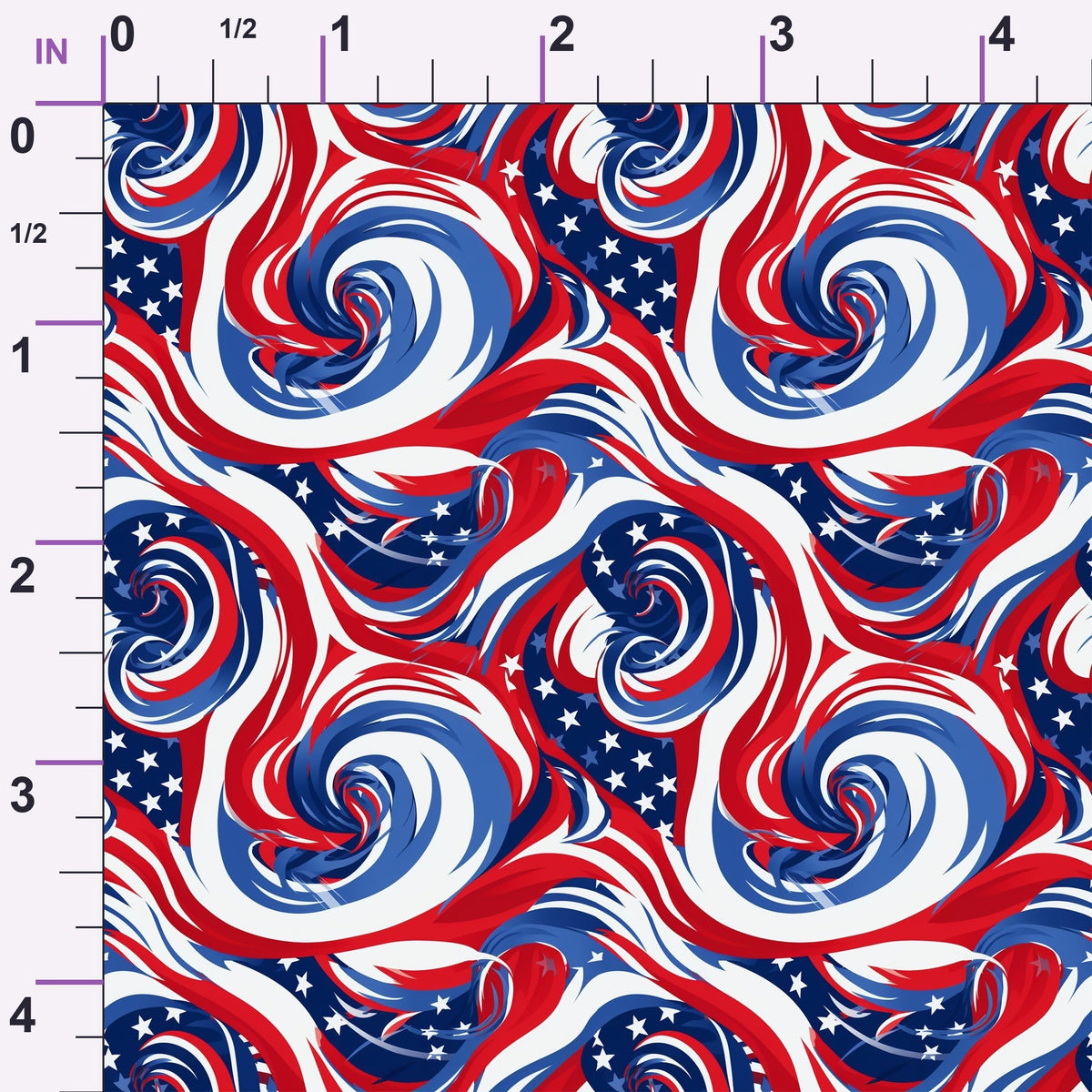 Liberty Waves Pattern 4 Minky Fabric