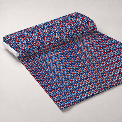 Liberty Waves Pattern 5 Minky Fabric