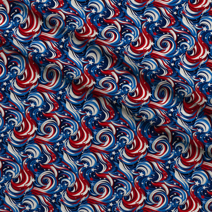 Liberty Waves Pattern 5 Minky Fabric