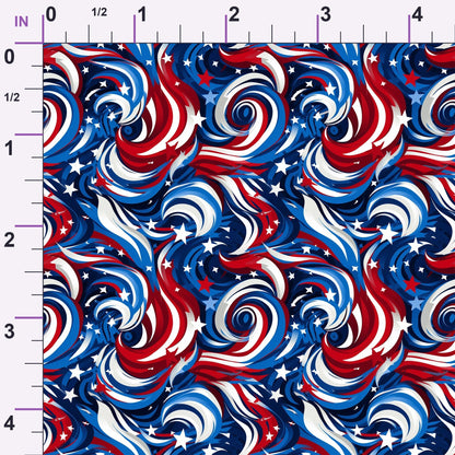 Liberty Waves Pattern 5 Minky Fabric