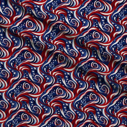 Liberty Waves Pattern 7 Minky Fabric