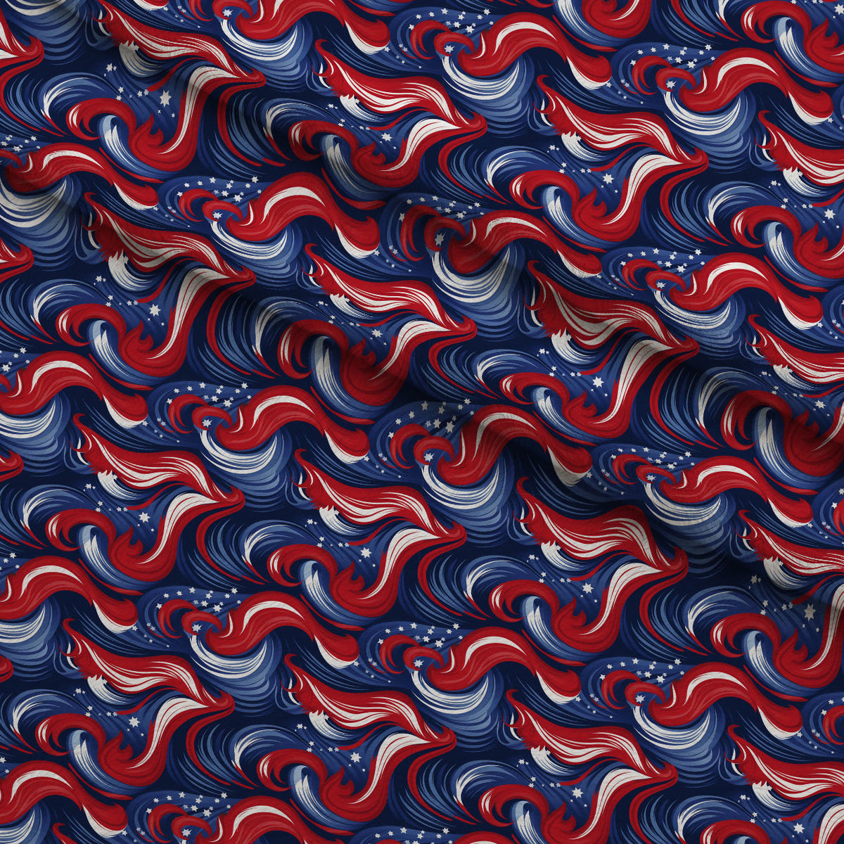 Liberty Waves Pattern 8 Minky Fabric