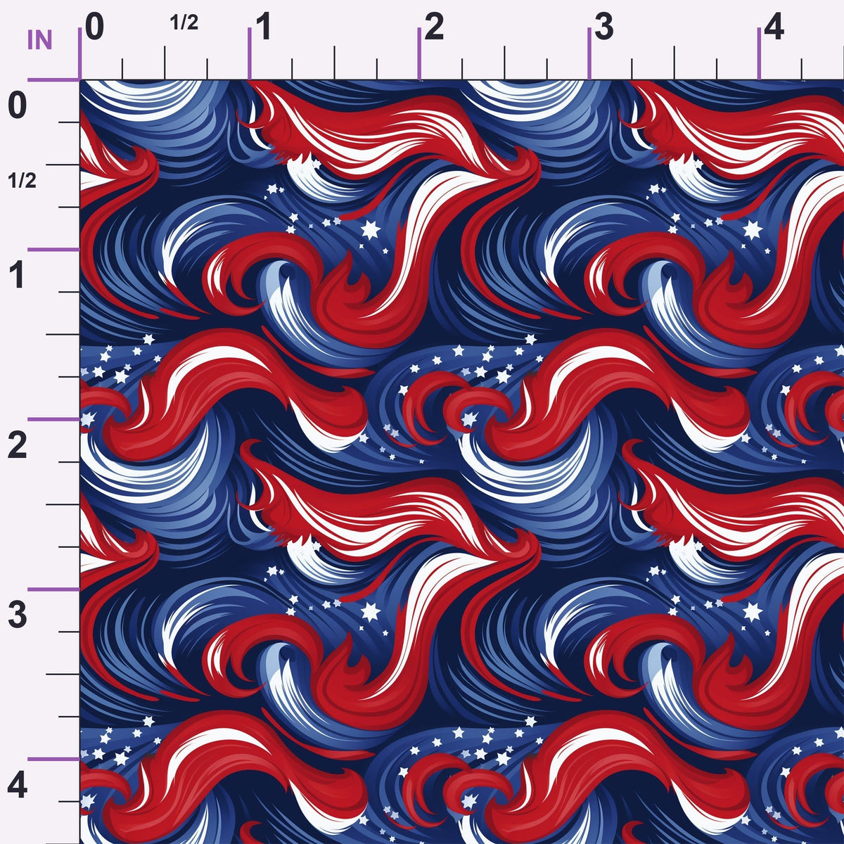 Liberty Waves Pattern 8 Minky Fabric