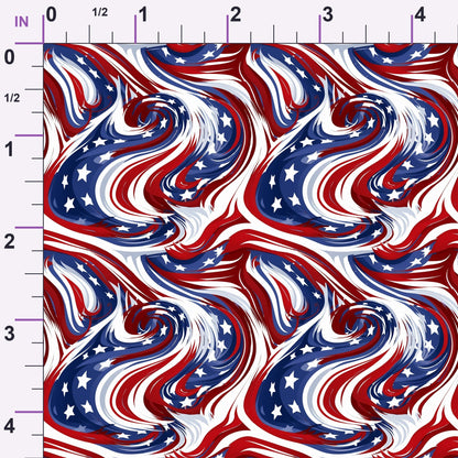 Liberty Waves Pattern 9 Minky Fabric