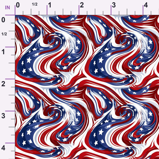 Liberty Waves Pattern 9 Minky Fabric