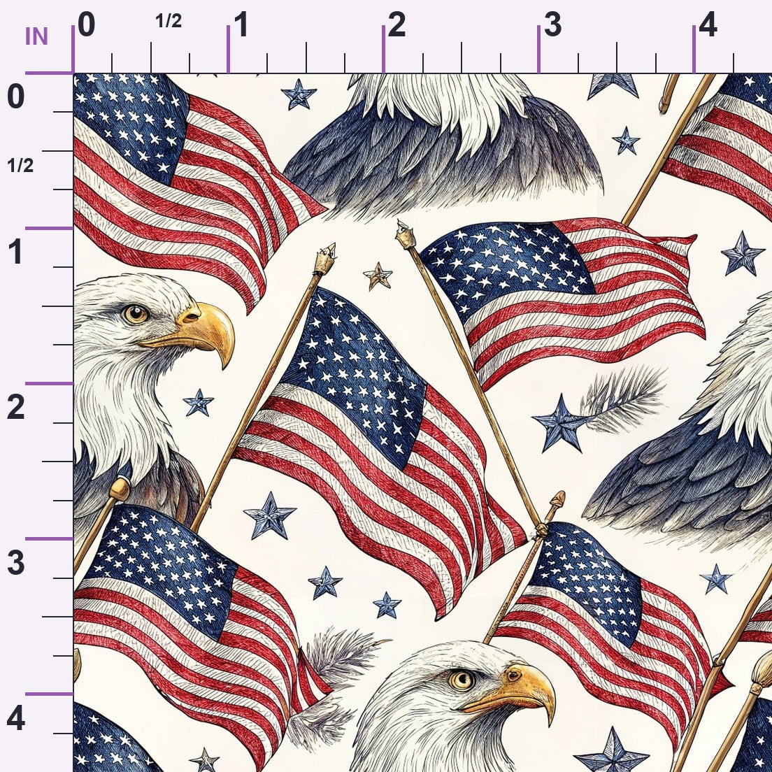 Liberty Wings Pattern 1 Minky Fabric
