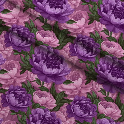 Lilac Petal Dreams Pattern 1 Minky Fabric