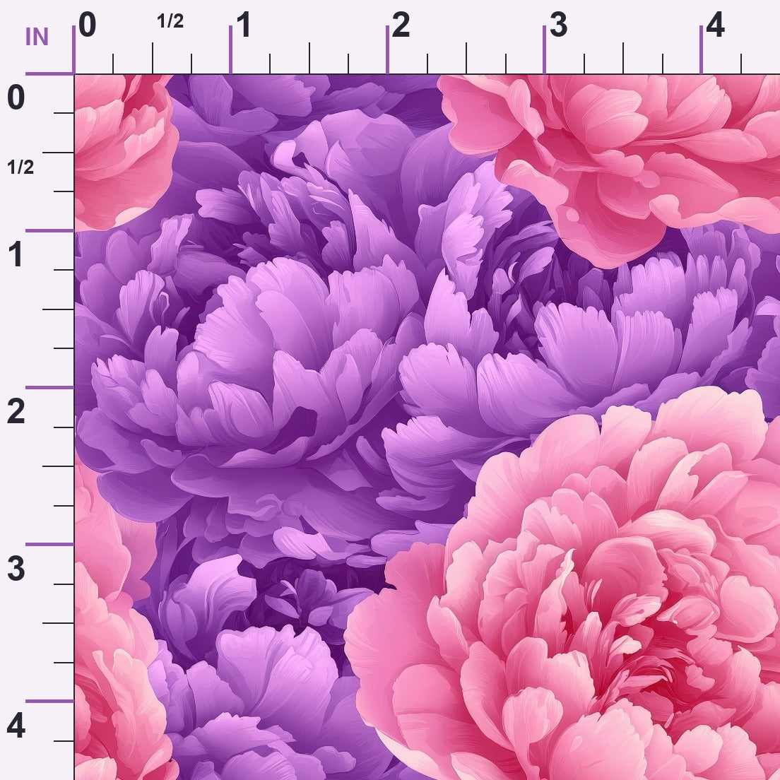 Lilac Petal Dreams Pattern 3 Minky Fabric