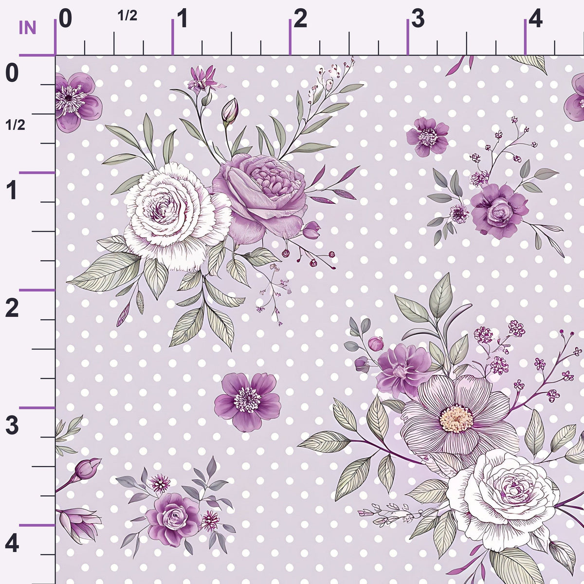 Lilac Ribbon Trellis Pattern 1 Minky Fabric